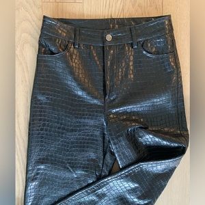 Leather Pattern Pants